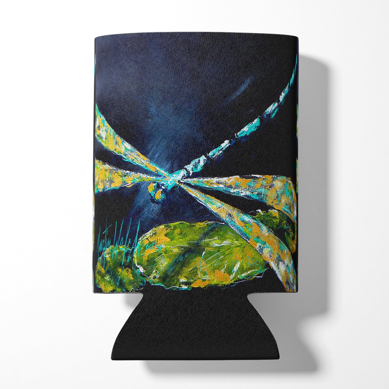 Insect - Dragonfly Night Flight Dark Blue Can or Bottle Beverage Insulator Hugger.