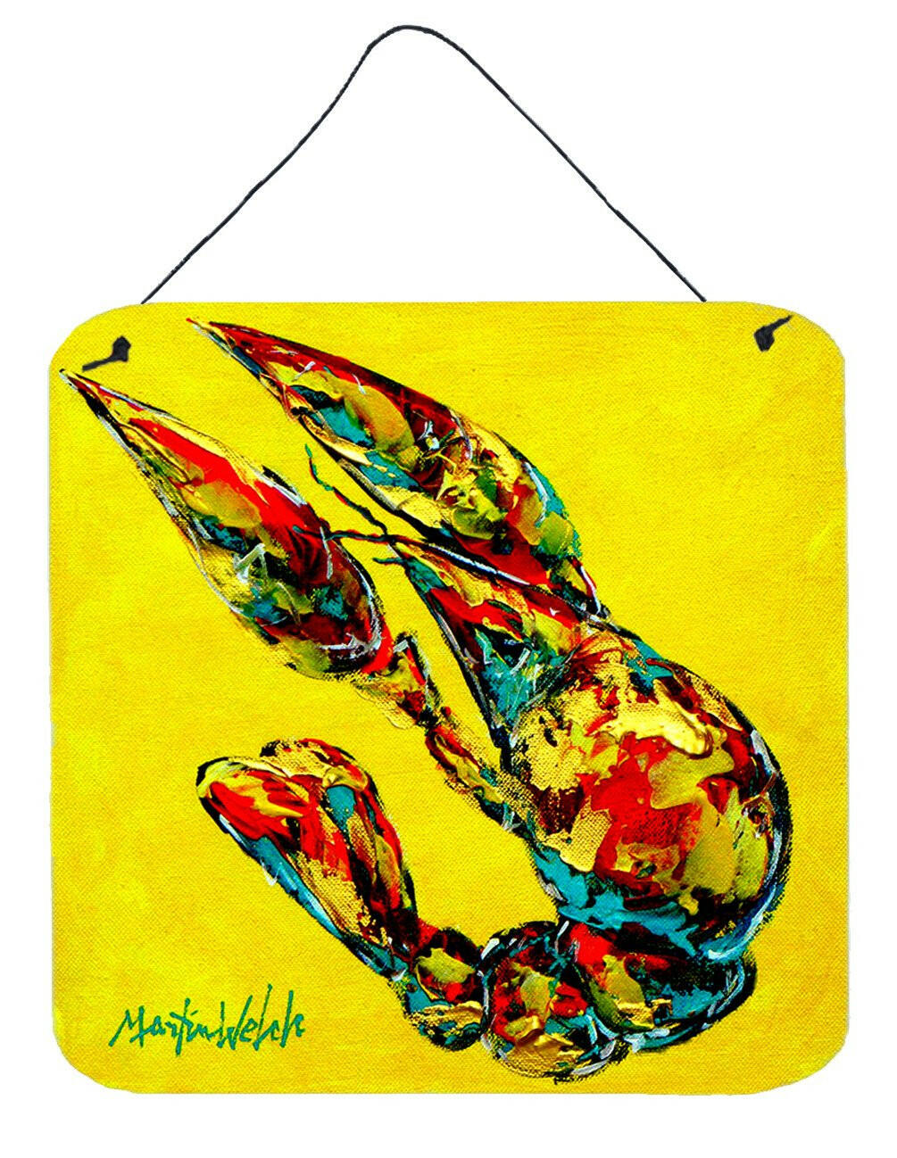 Crawfish Lemon Juice Aluminium Metal Wall or Door Hanging Prints by Caroline's Treasures