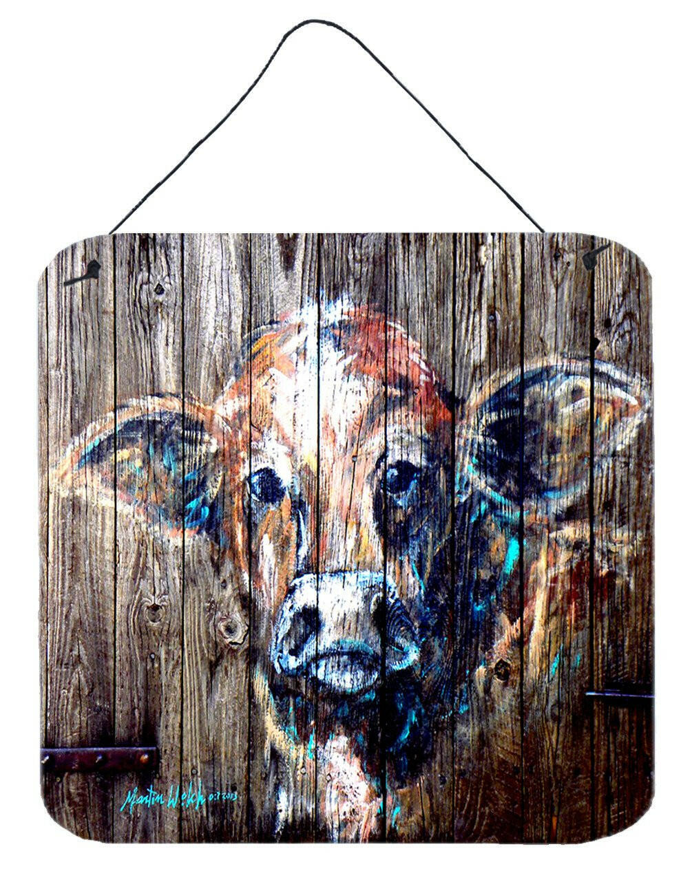 Cow Moo Shine Aluminium Metal Wall or Door Hanging Prints by Caroline's Treasures