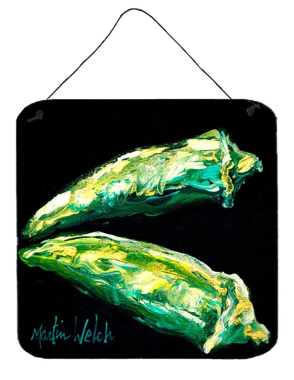 Vegetables - Okra Gumbo Aluminium Metal Wall or Door Hanging Prints by Caroline&#39;s Treasures