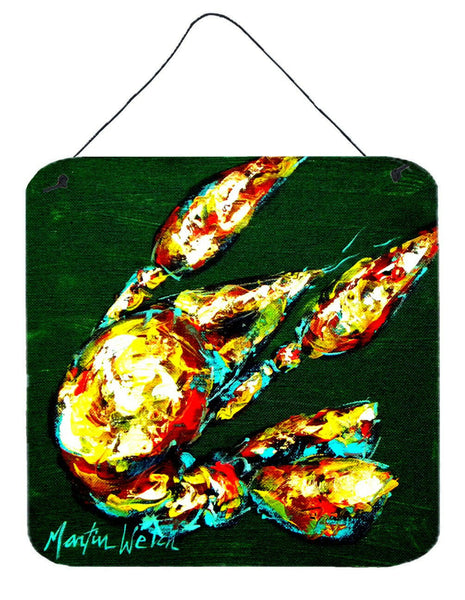 Crawfish Smudge Aluminium Metal Wall or Door Hanging Prints by Caroline's Treasures