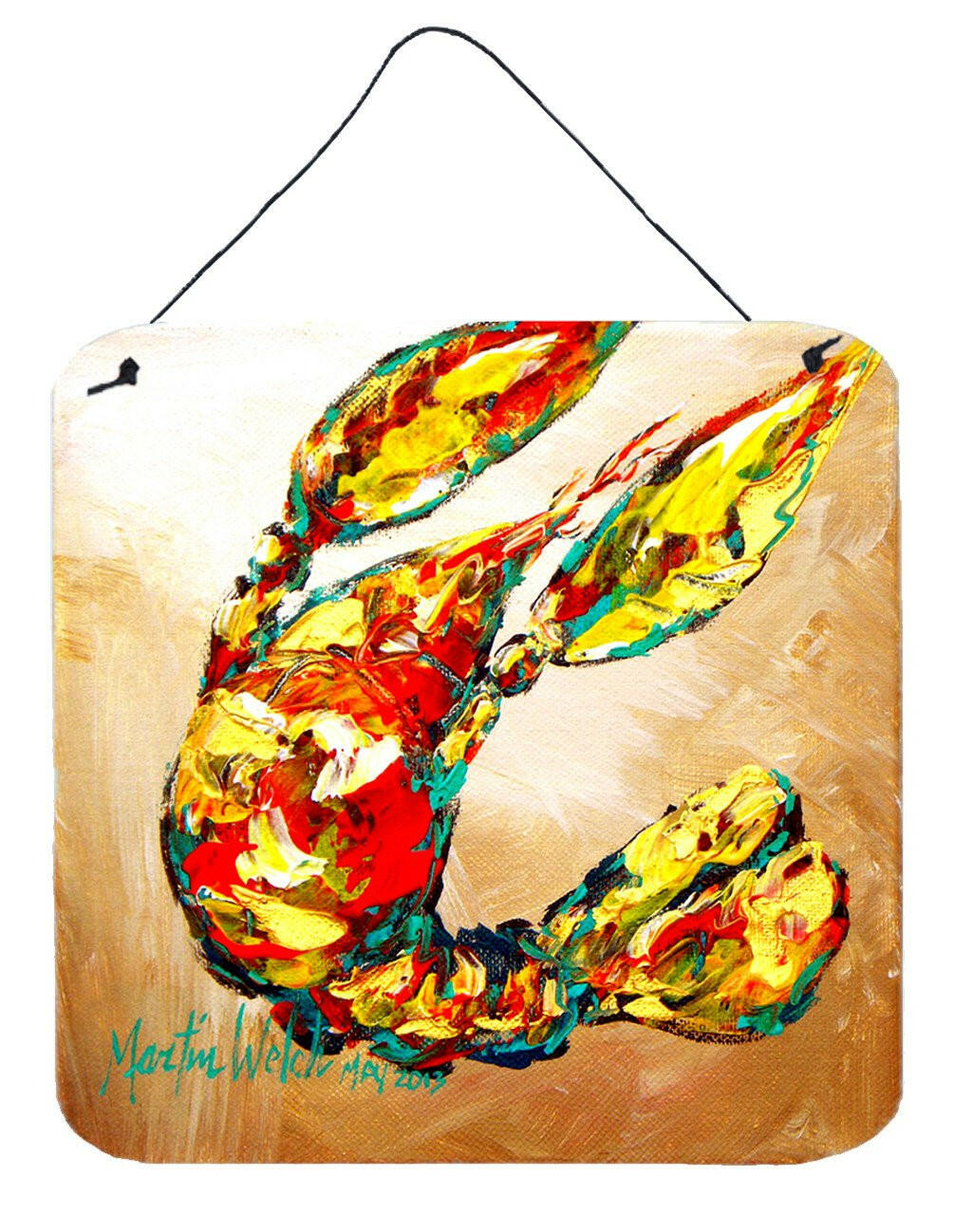 Crawfish Tanya Aluminium Metal Wall or Door Hanging Prints by Caroline&#39;s Treasures