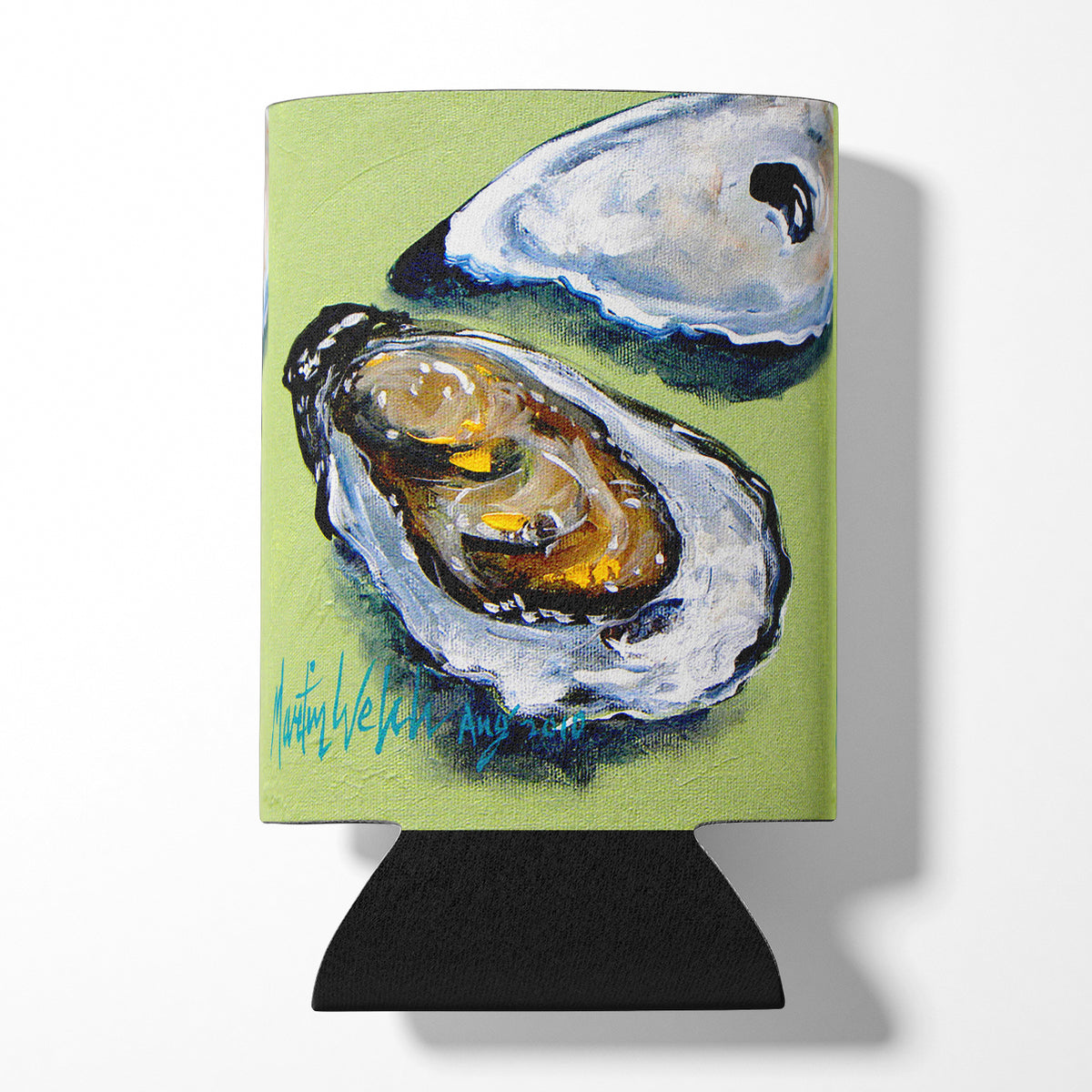 Oyster Two Shells Can or Bottle Beverage Insulator Hugger.