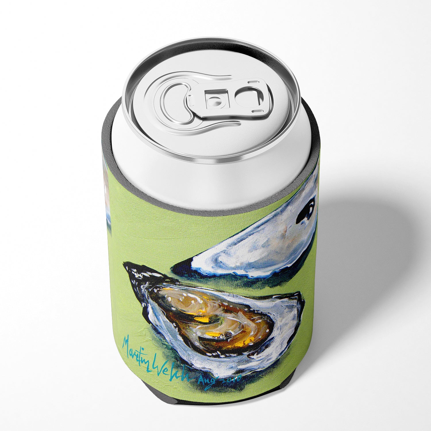 Oyster Two Shells Can or Bottle Beverage Insulator Hugger.