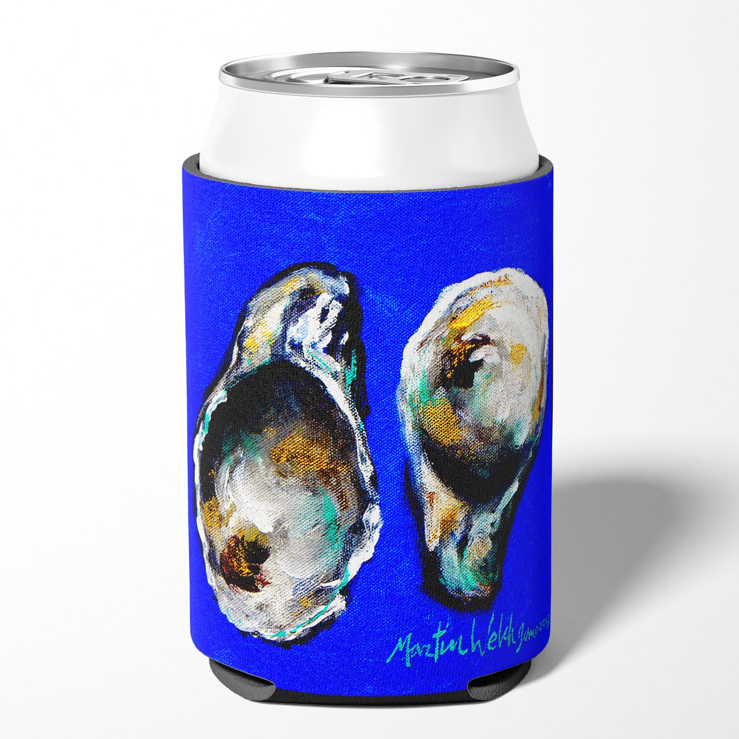 Oyster Up and Down Can or Bottle Beverage Insulator Hugger.