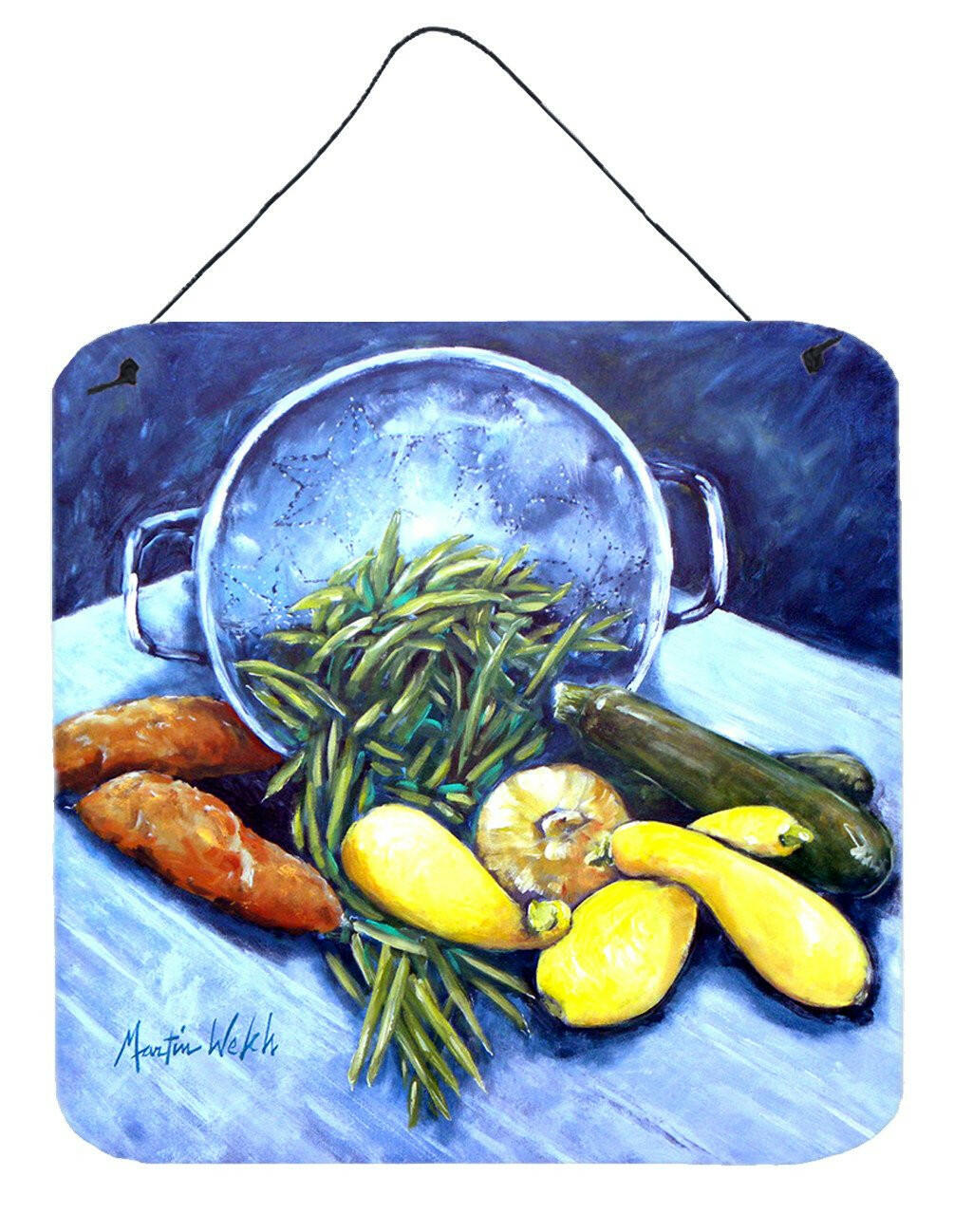 Vegetables Veg For All Aluminium Metal Wall or Door Hanging Prints by Caroline's Treasures