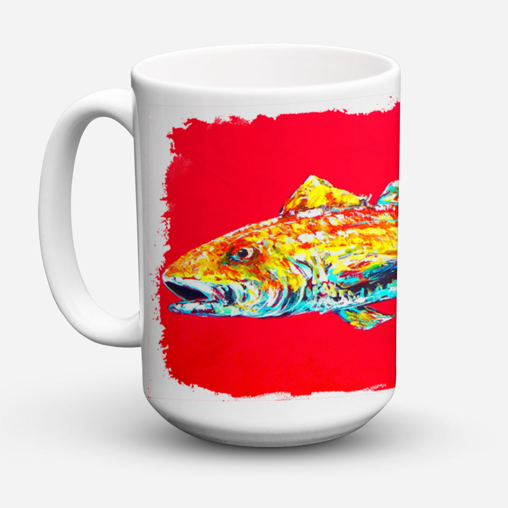 Fish - Red Fish Alphonzo Dishwasher Safe Microwavable Ceramic Coffee Mug 15 ounce MW1084CM15  the-store.com.