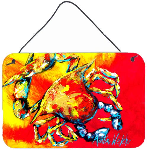 Crab Hot Dang Aluminium Metal Wall or Door Hanging Prints by Caroline&#39;s Treasures