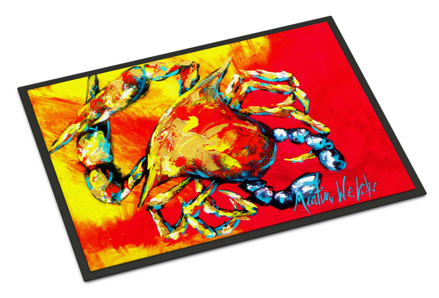 Crab Hot Dang Indoor or Outdoor Mat 24x36 Doormat - the-store.com