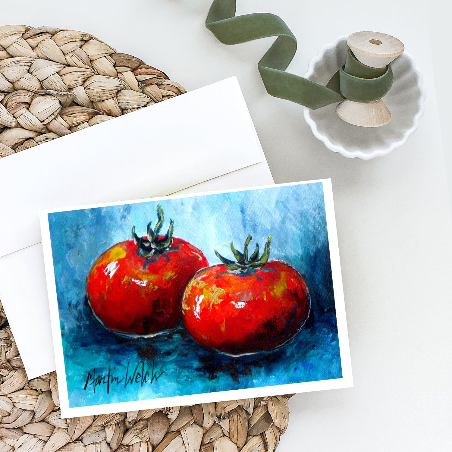 Buy this Vegetables - Tomatoes Red Toes Greeting Cards Pack of 8