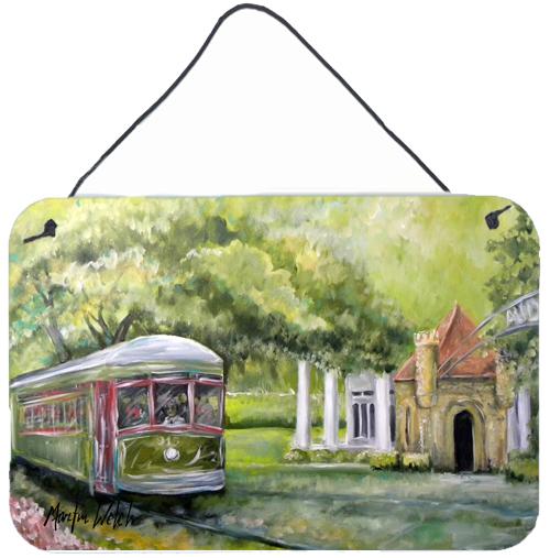 Streetcar Next Stop Audubon Park Aluminium Metal Wall or Door Hanging Prints by Caroline&#39;s Treasures