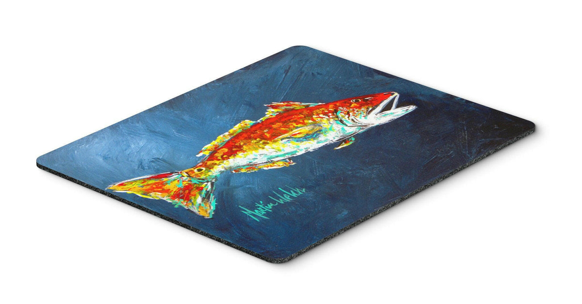 Fish - Red Fish Red for Jarett Mouse Pad, Hot Pad or Trivet by Caroline&#39;s Treasures