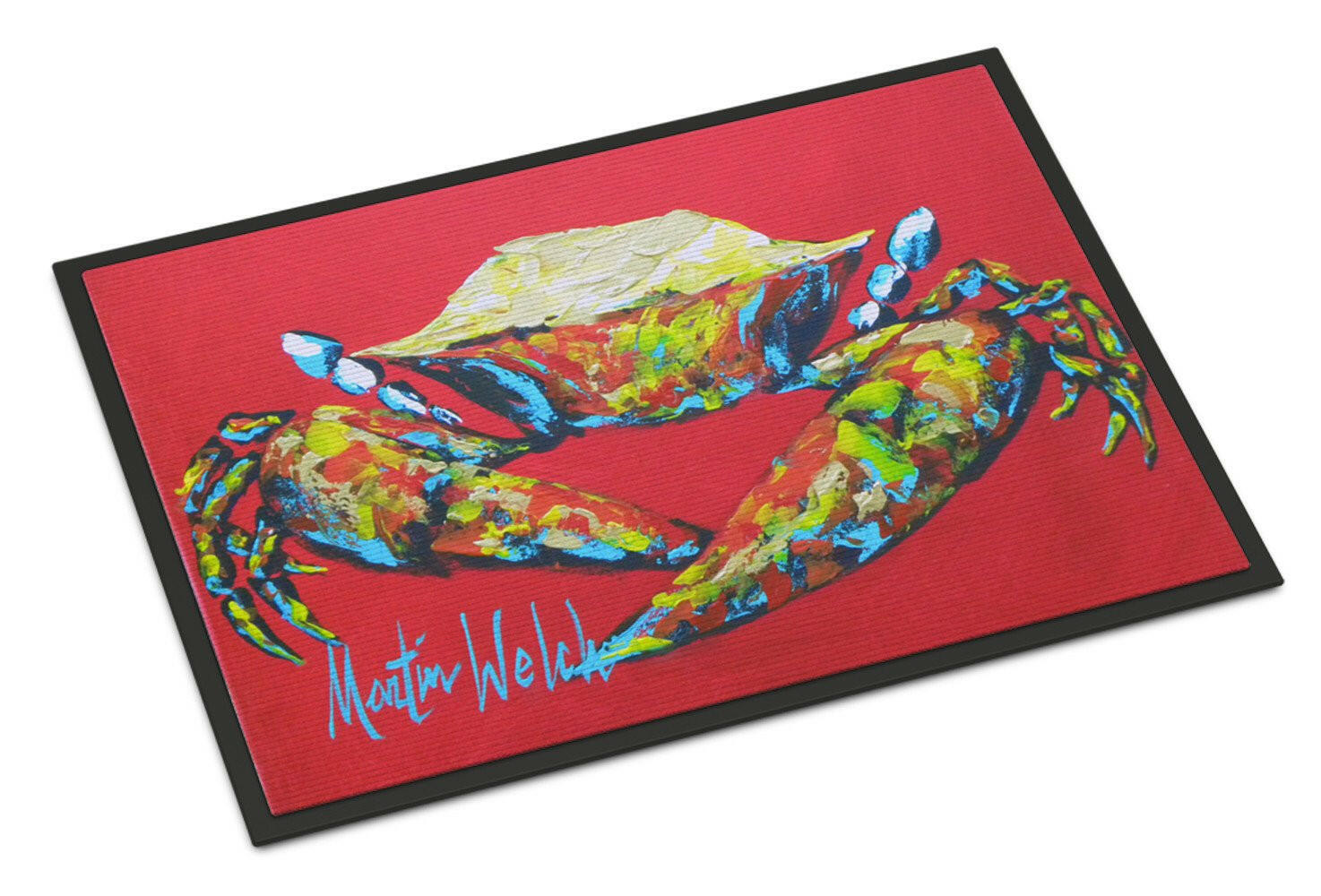 Crab Seafood One Indoor or Outdoor Mat 18x27 Doormat - the-store.com