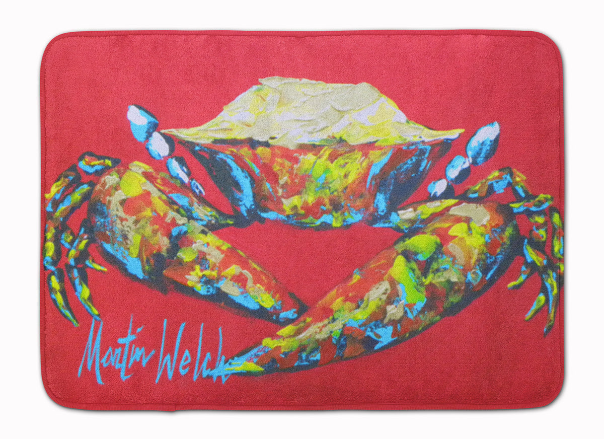 Crab Seafood One Machine Washable Memory Foam Mat MW1096RUG - the-store.com