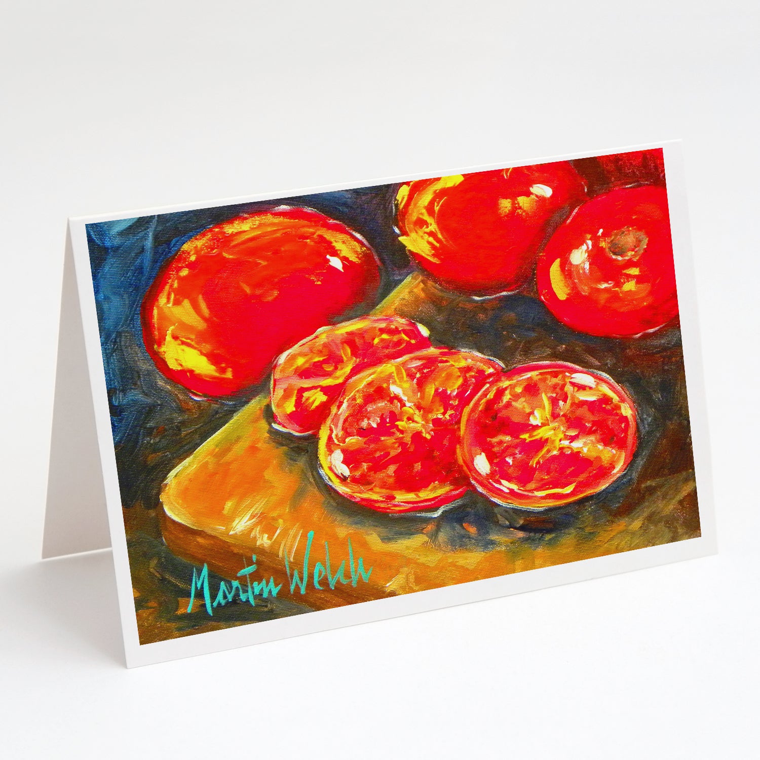 Buy this Vegetables - Tomatoes Slice It Up Greeting Cards Pack of 8