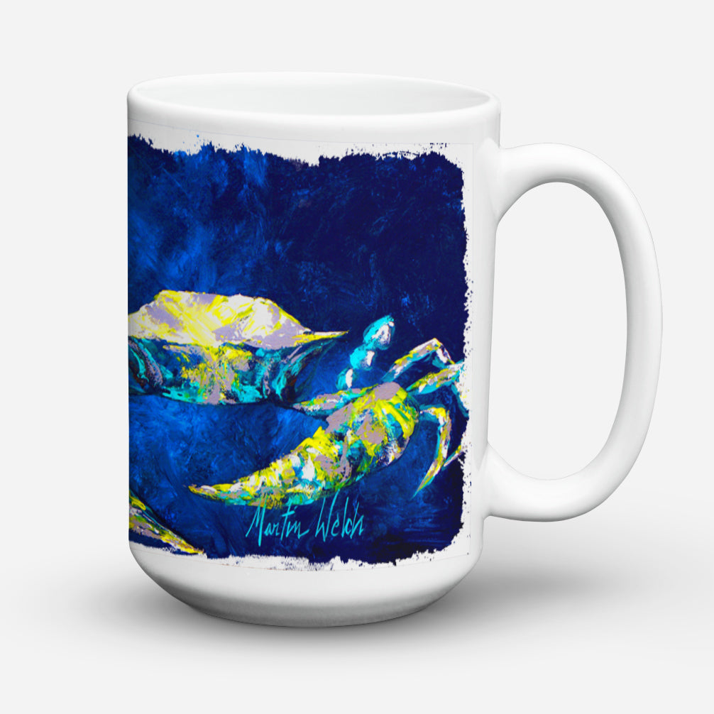 Crab Tealy Dishwasher Safe Microwavable Ceramic Coffee Mug 15 ounce MW1101CM15  the-store.com.