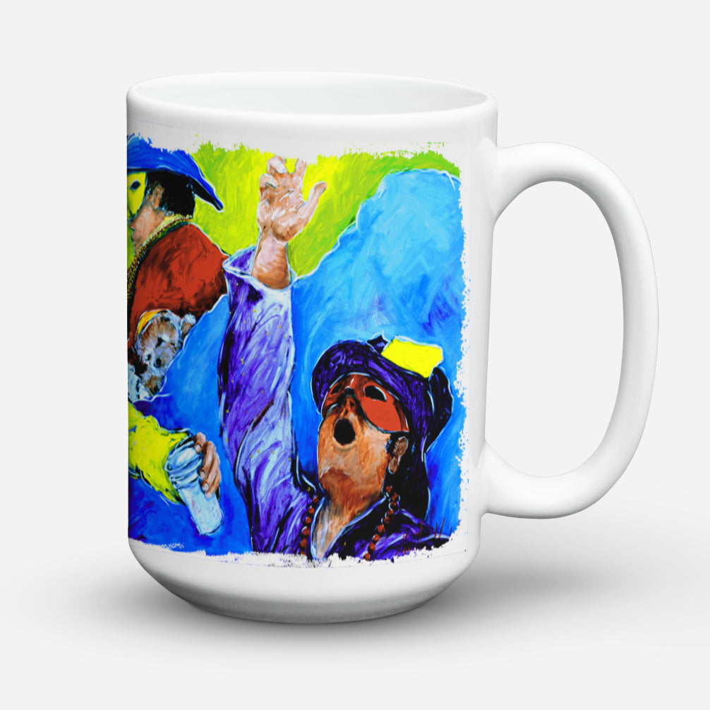 Mardi Gras Dishwasher Safe Microwavable Ceramic Coffee Mug 15 ounce MW1107CM15  the-store.com.