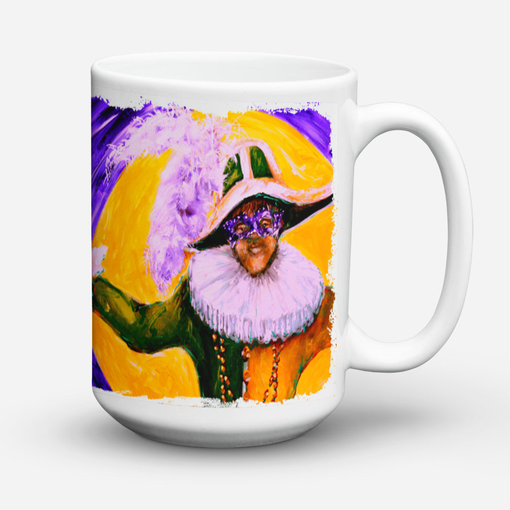 Mardi Gras Hey Mister Dishwasher Safe Microwavable Ceramic Coffee Mug 15 ounce MW1109CM15  the-store.com.