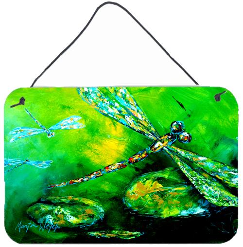 Dragonfly Summer Flies Aluminium Metal Wall or Door Hanging Prints by Caroline's Treasures