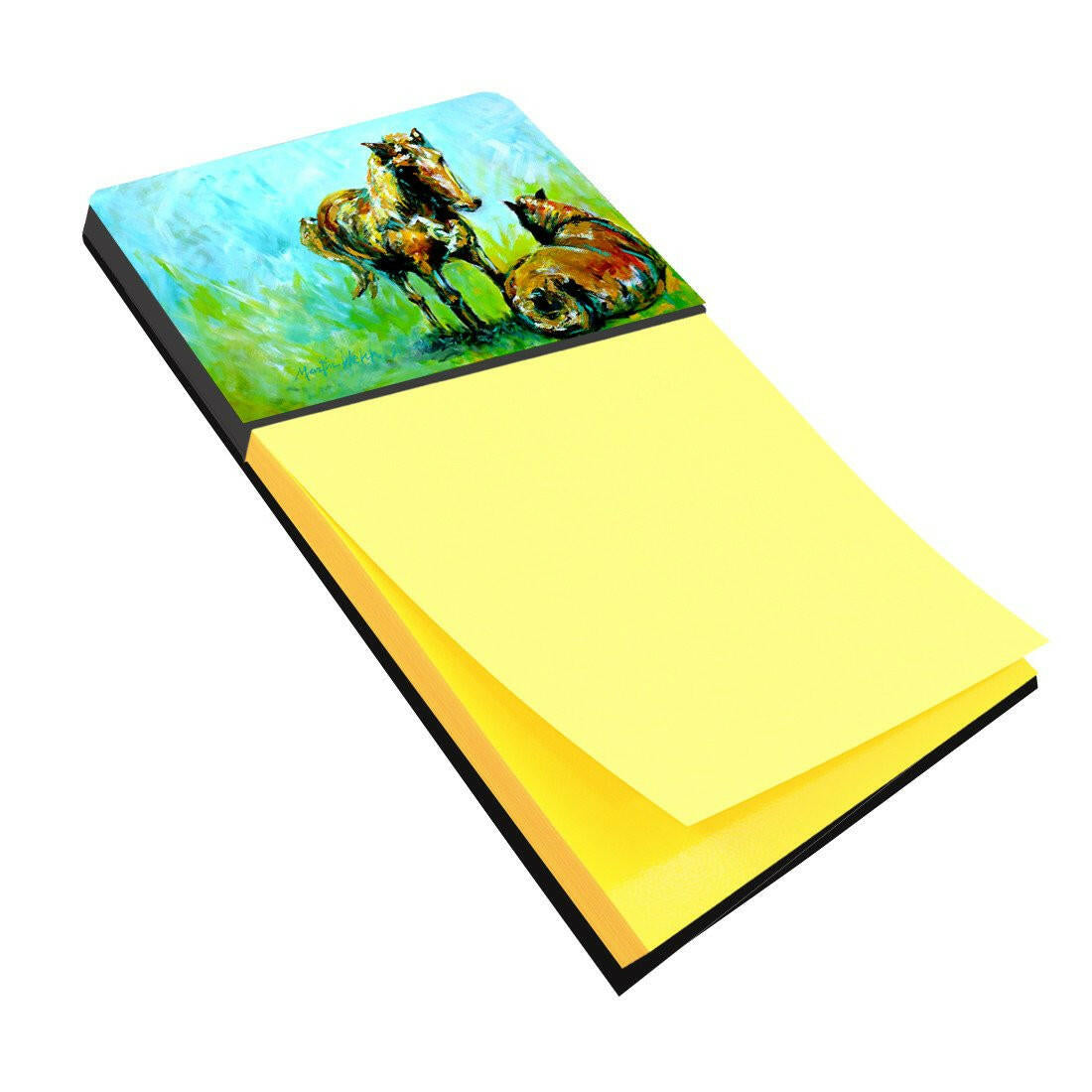 Horse Grazin Refiillable Sticky Note Holder or Postit Note Dispenser MW1126SN by Caroline&#39;s Treasures