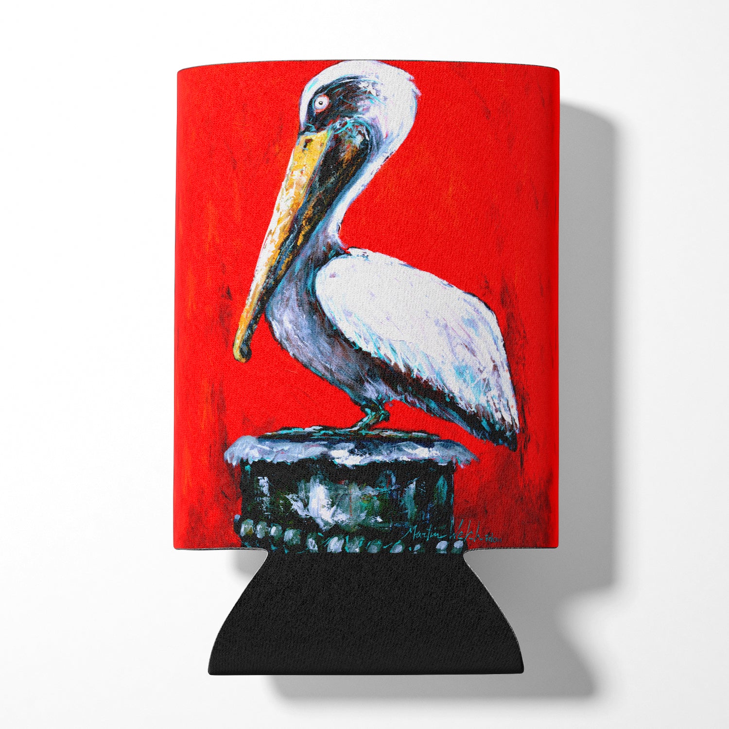 Bird - Pelican Red Dawn Can or Bottle Beverage Insulator Hugger.