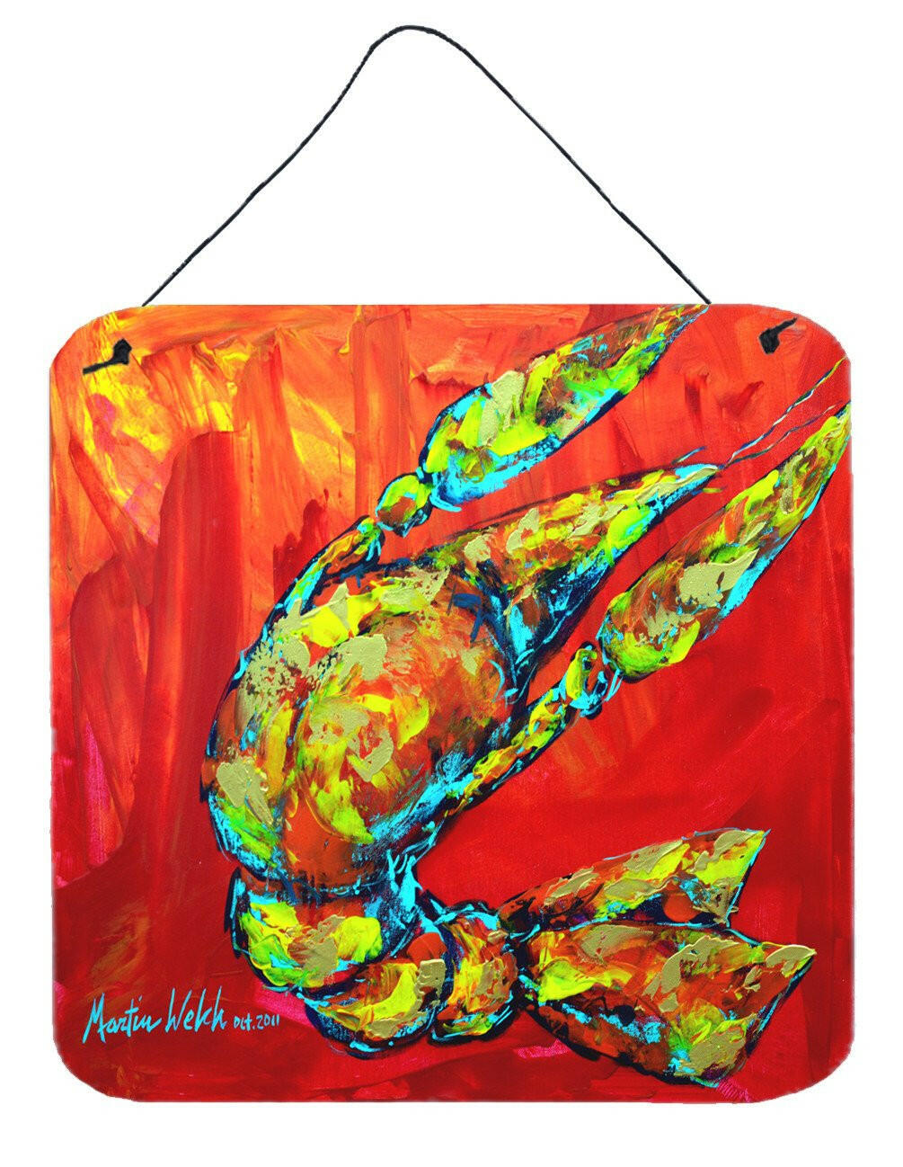 Crawfish Hot Craw Aluminium Metal Wall or Door Hanging Prints by Caroline&#39;s Treasures