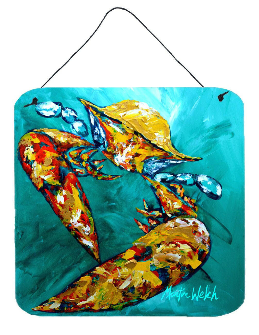 Crab Beam of Light Aluminium Metal Wall or Door Hanging Prints by Caroline's Treasures