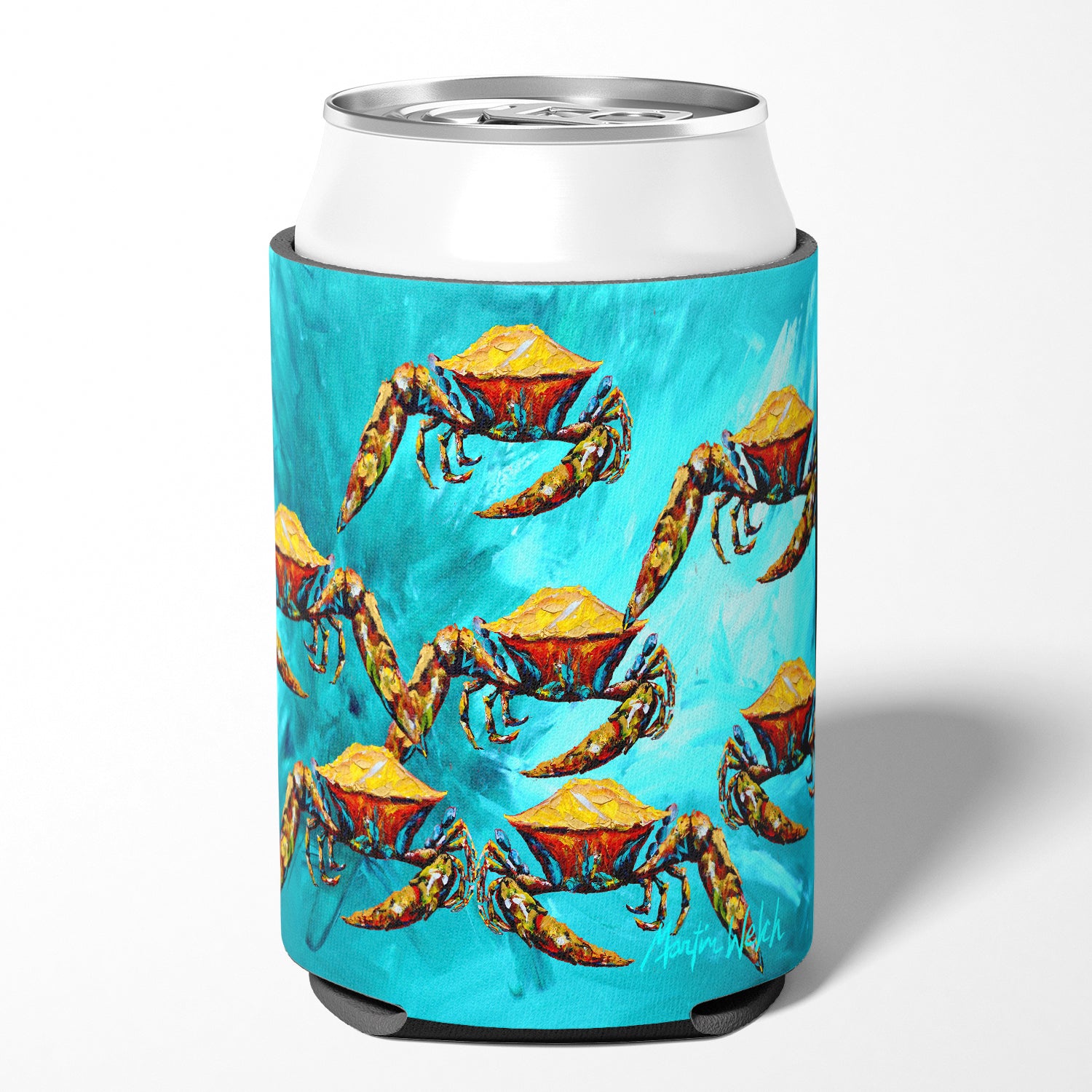 Crab Lotta Crabs Can or Bottle Beverage Insulator Hugger.