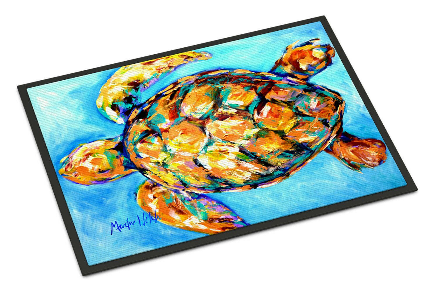 Sand Dance Turtle Indoor or Outdoor Mat 24x36 - the-store.com