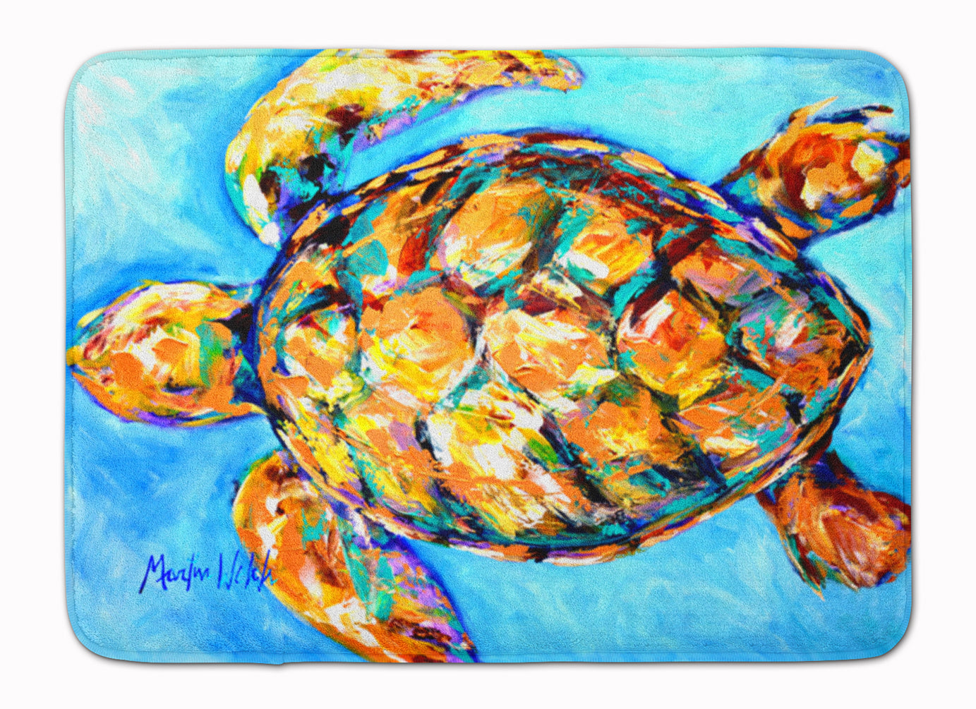 Sand Dance Turtle Machine Washable Memory Foam Mat MW1150RUG - the-store.com