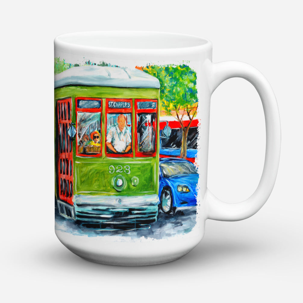 Street Car Dishwasher Safe Microwavable Ceramic Coffee Mug 15 ounce MW1152CM15  the-store.com.