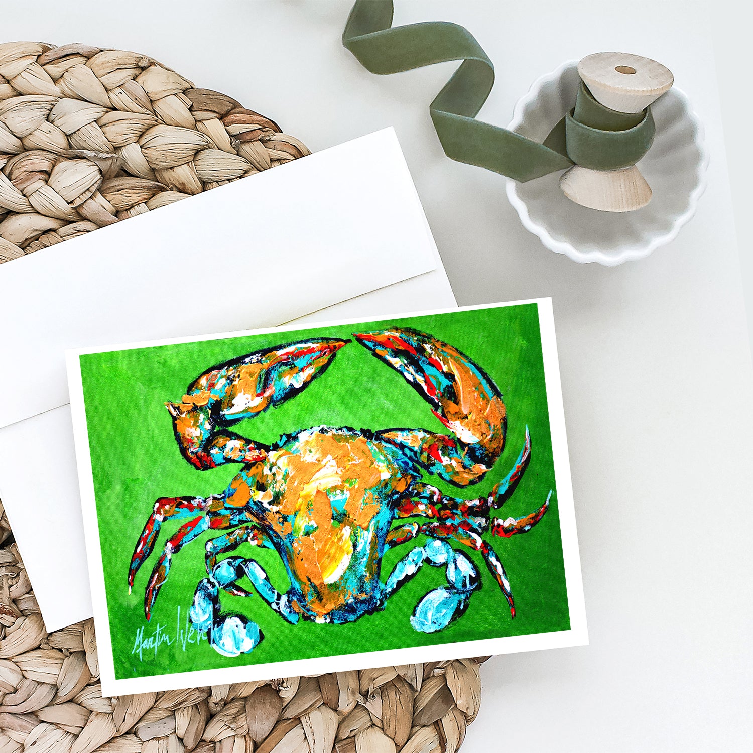 Buy this Wide Load Crab Greeting Cards Pack of 8