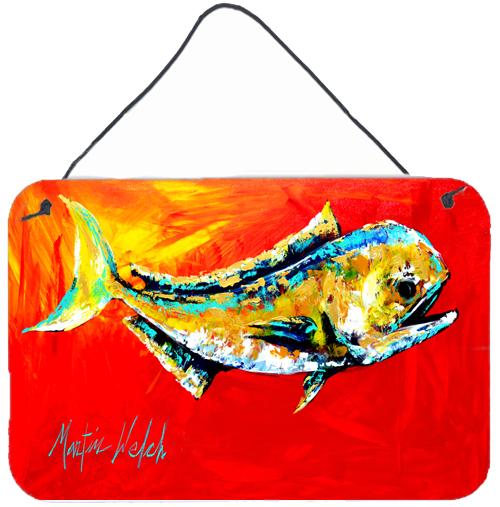 Danny Dolphin Fish Aluminium Metal Wall or Door Hanging Prints by Caroline's Treasures