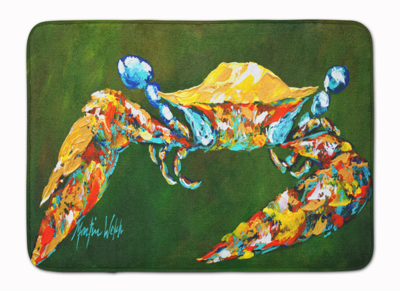 Go Green Crab Machine Washable Memory Foam Mat MW1157RUG - the-store.com