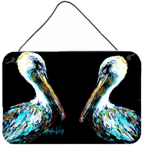 Dressed in Black Pelican Wall or Door Hanging Prints by Caroline&#39;s Treasures