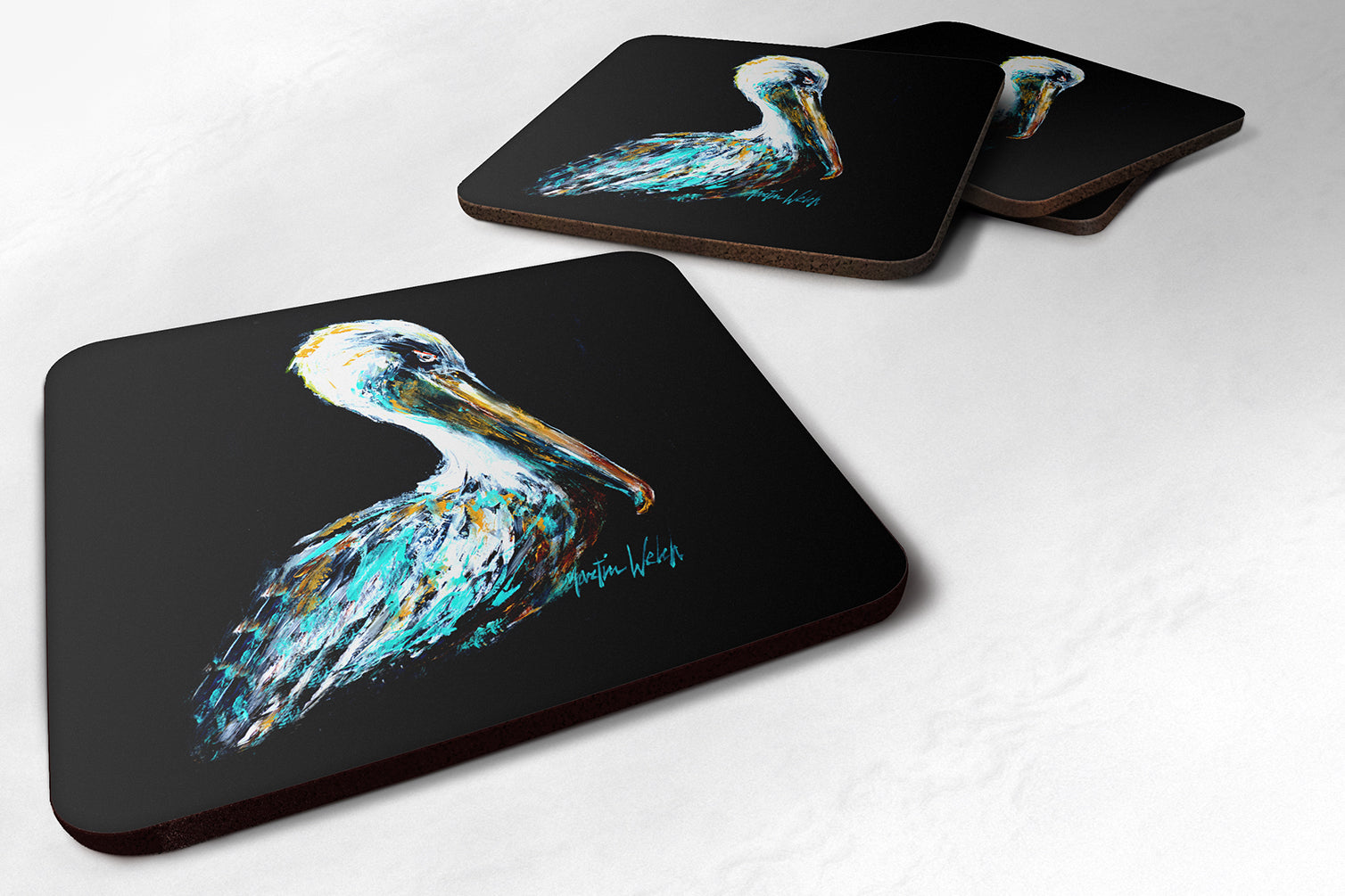 Dressed in Black Pelican Foam Coaster MW1164FC - the-store.com