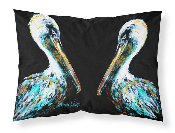 Dressed in Black Pelican Moisture wicking Fabric standard pillowcase MW1164PILLOWCASE by Caroline's Treasures