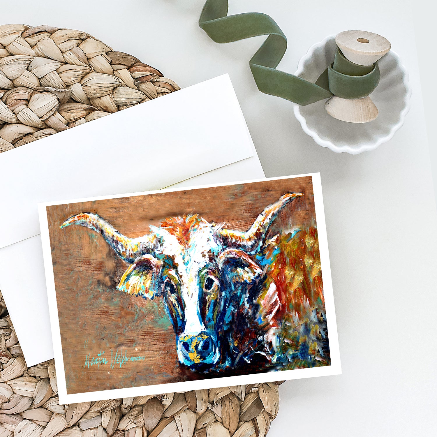 Buy this On the Loose Brown Cow Greeting Cards Pack of 8