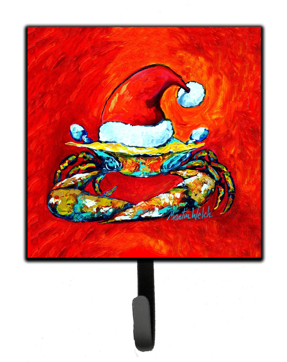 Crab in Santa Hat Santa Claws Leash or Key Holder MW1169SH4 by Caroline's Treasures