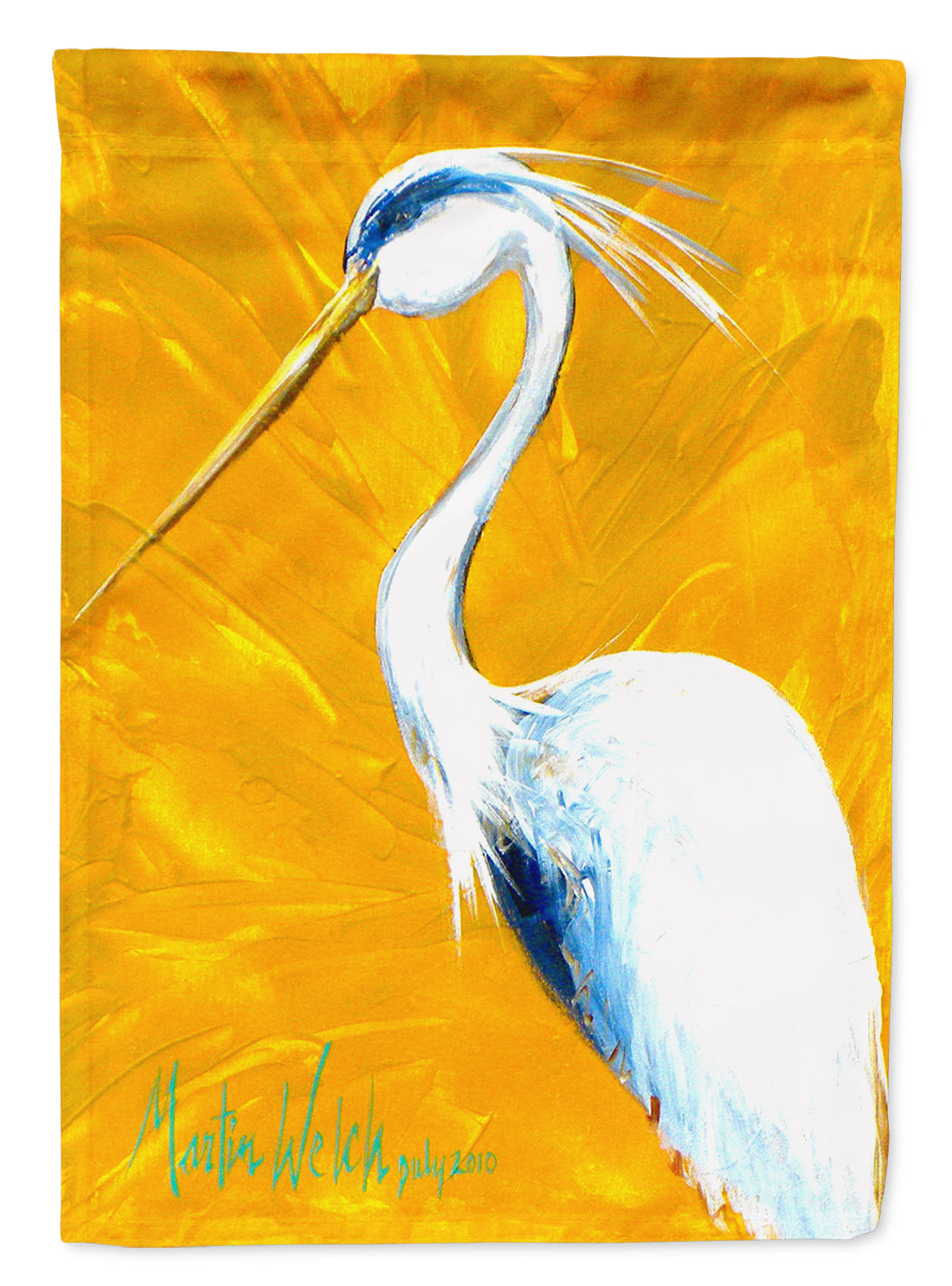 Col Mustard the Egret Flag Garden Size MW1193GF  the-store.com.