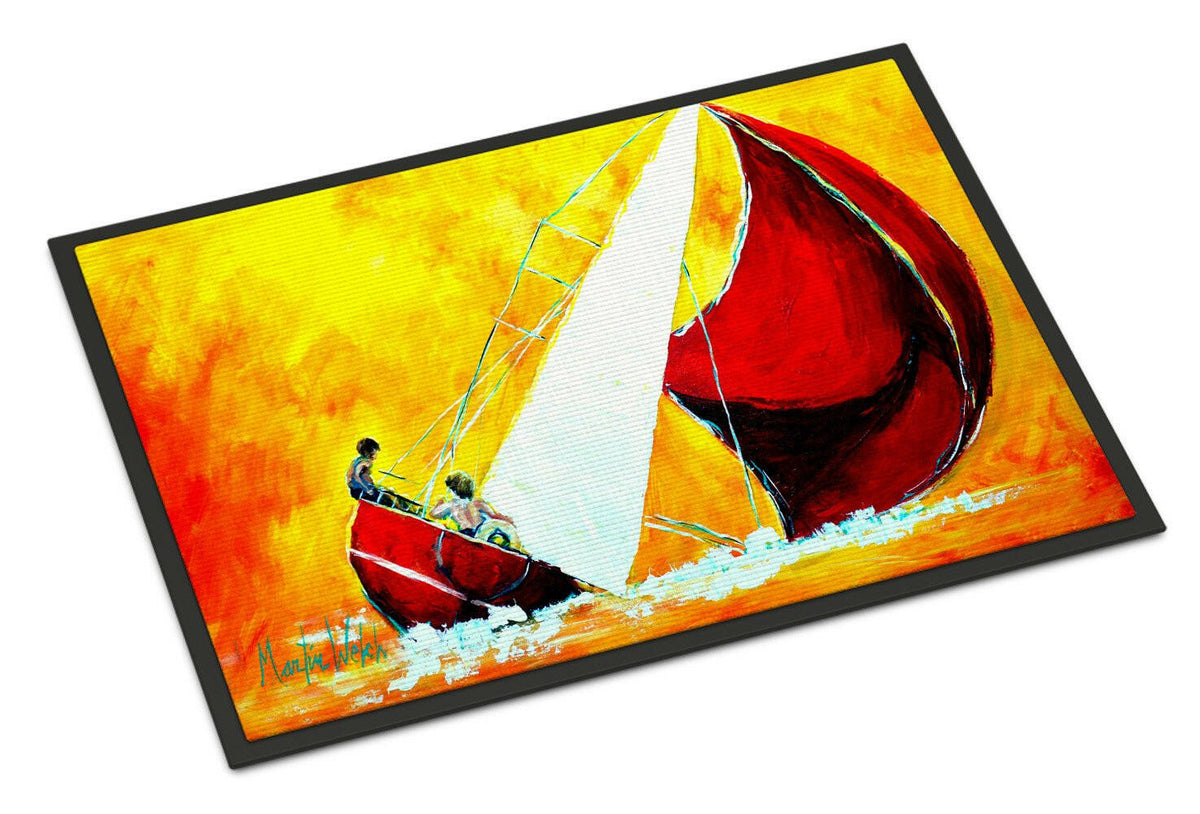 Sailboat Break Away Indoor or Outdoor Mat 18x27 MW1211MAT - the-store.com