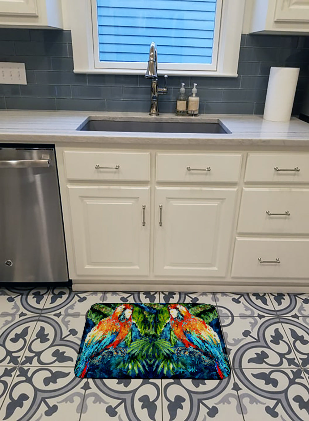 Parrots Yo Yo Mama Machine Washable Memory Foam Mat MW1216RUG - the-store.com