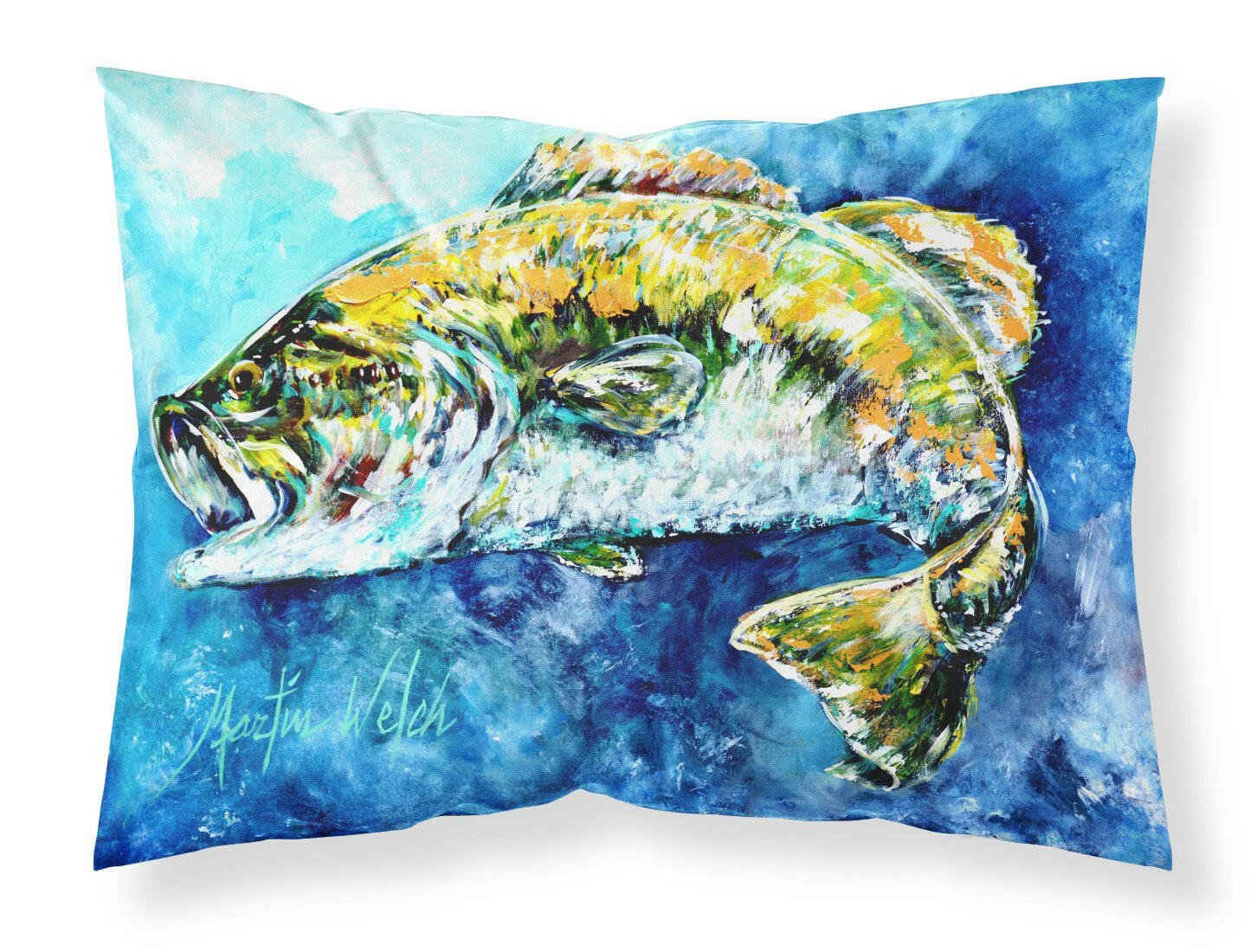 Bobby the Best Bass Fabric Standard Pillowcase MW1220PILLOWCASE by Caroline's Treasures