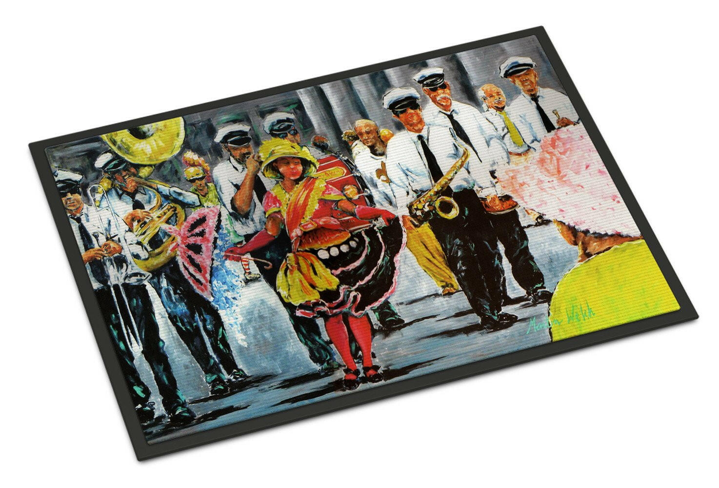 Dancing in the Streets Mardi Gras Indoor or Outdoor Mat 18x27 MW1224MAT - the-store.com