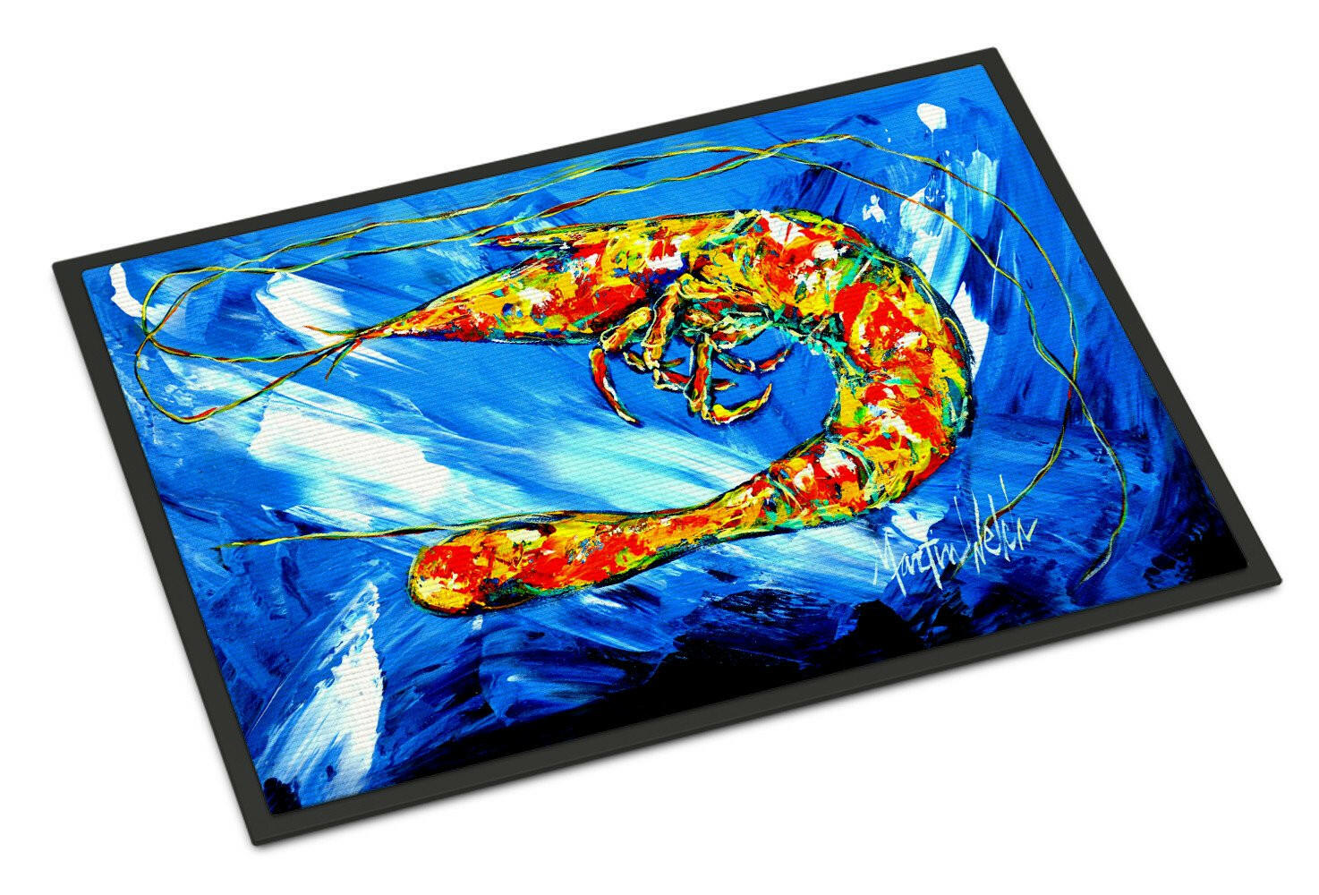 Ice Blue Shrimp Indoor or Outdoor Mat 18x27 MW1226MAT - the-store.com