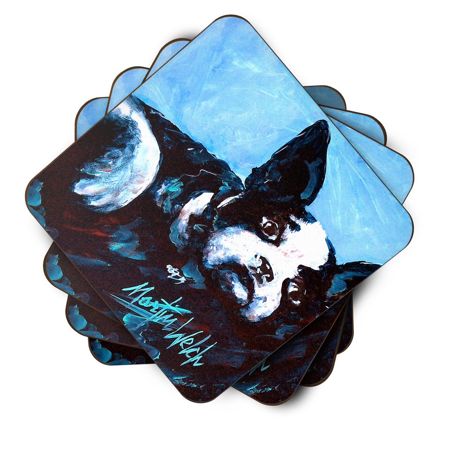 Boston Terrier Just Jake Foam Coaster MW1240FC - the-store.com