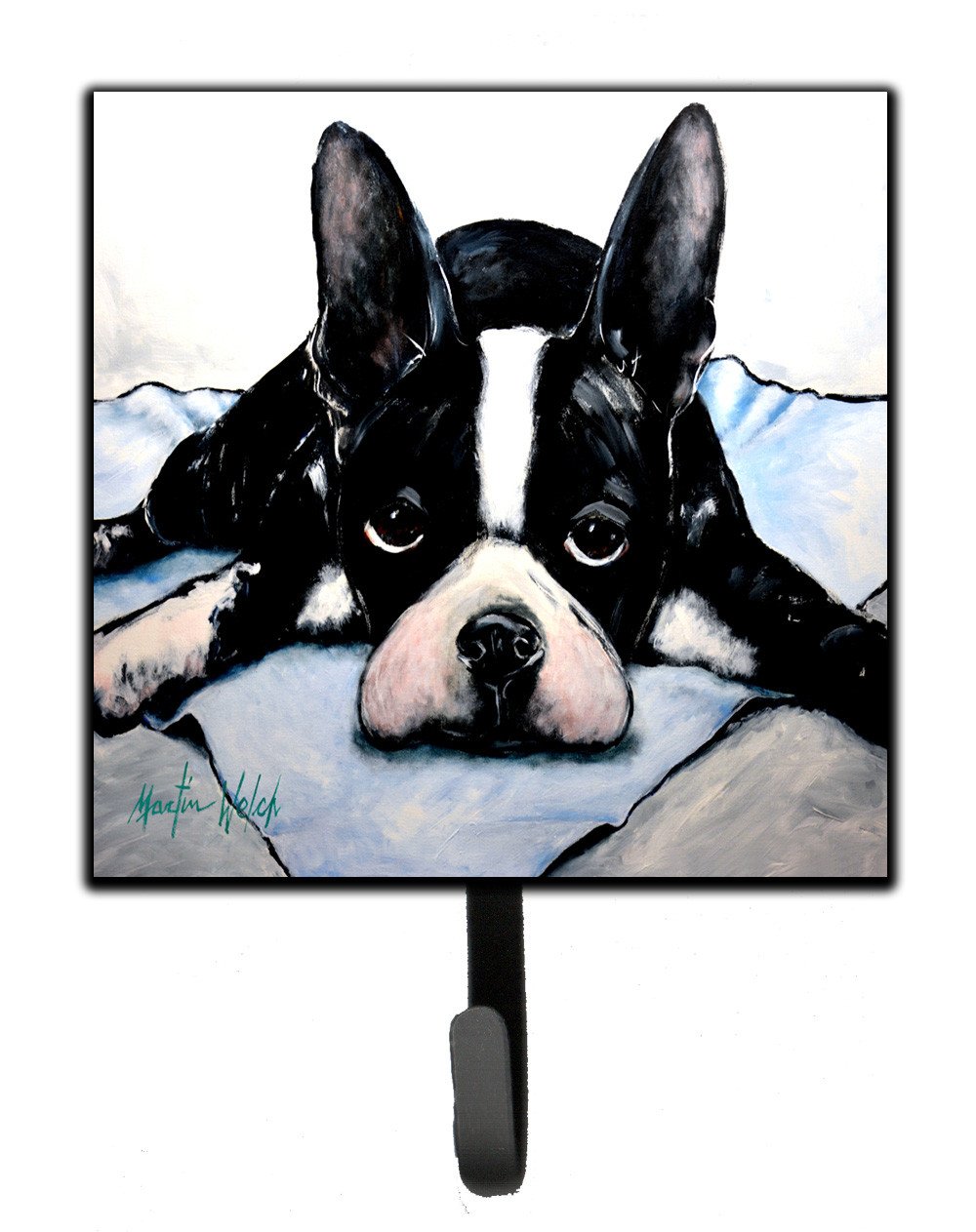 Boston Terrier Jake Dog Tired Leash or Key Holder MW1241SH4 by Caroline&#39;s Treasures