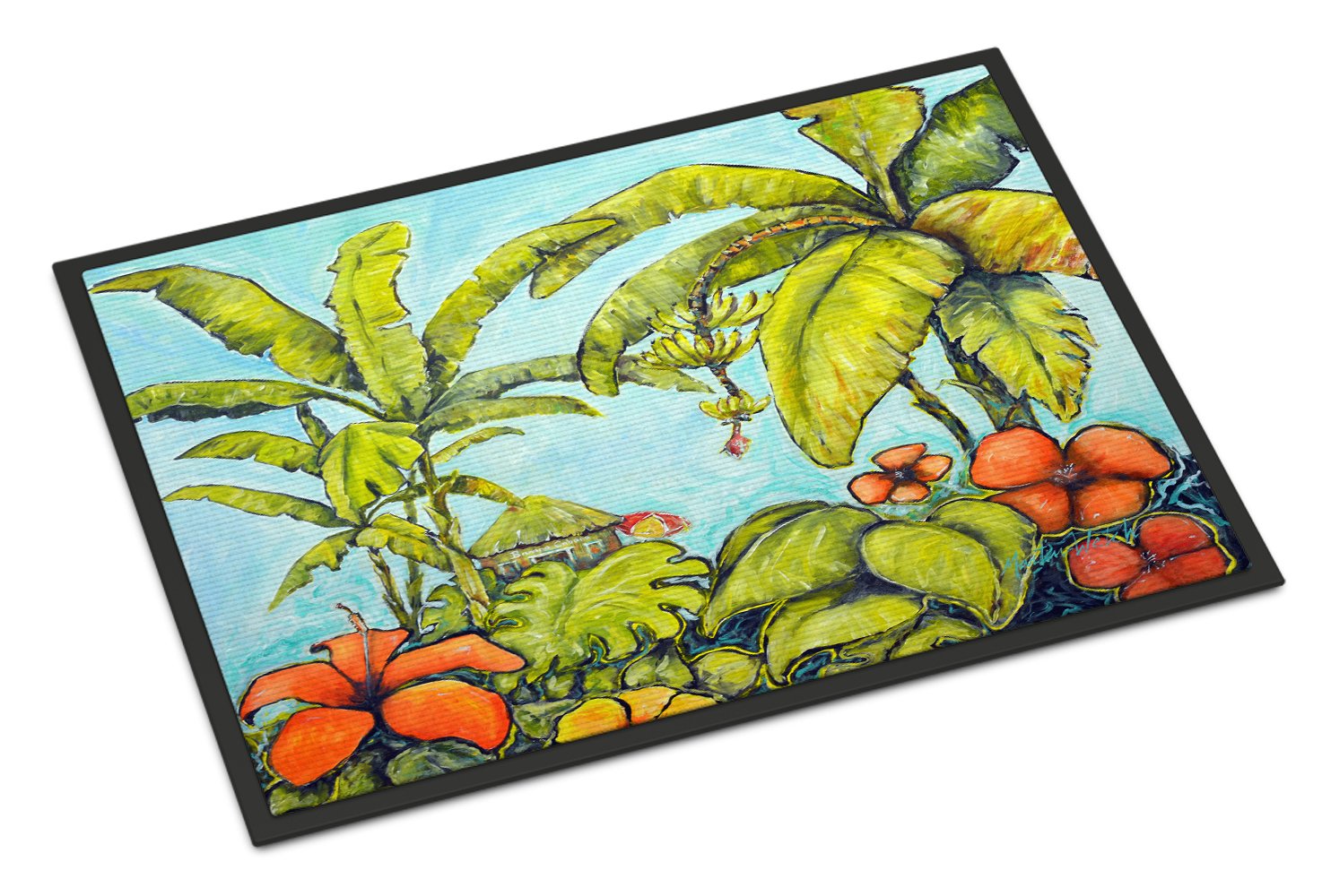 Banana Cabana Indoor or Outdoor Mat 24x36 MW1268JMAT by Caroline's Treasures