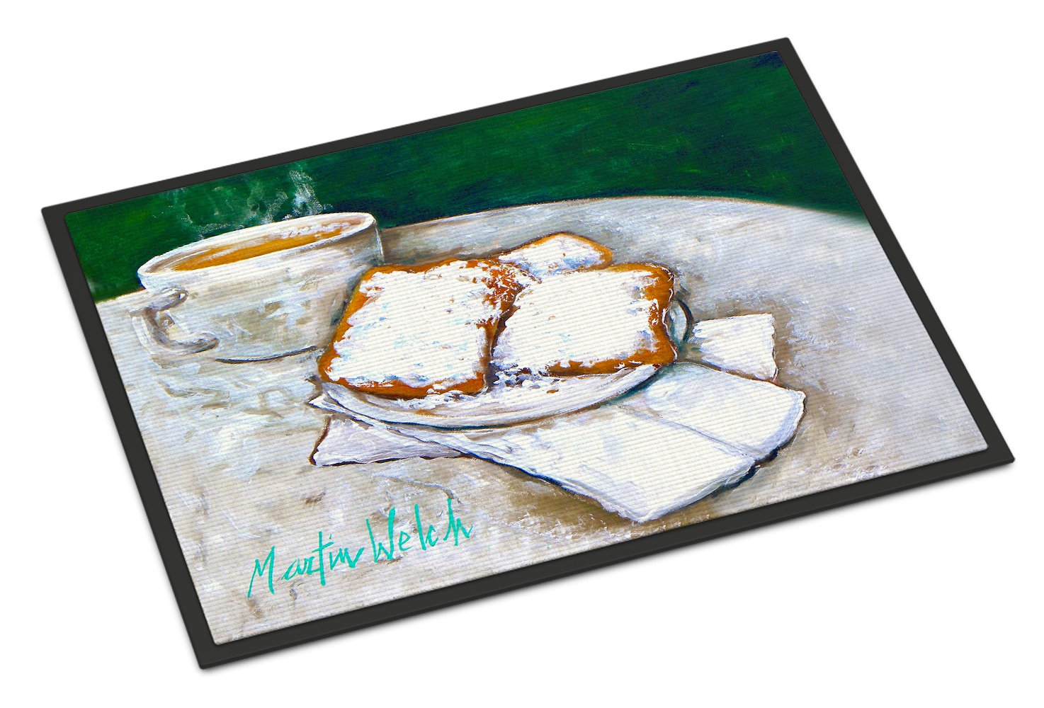 Breakfast Delight Beignets Indoor or Outdoor Mat 24x36 MW1271JMAT by Caroline's Treasures