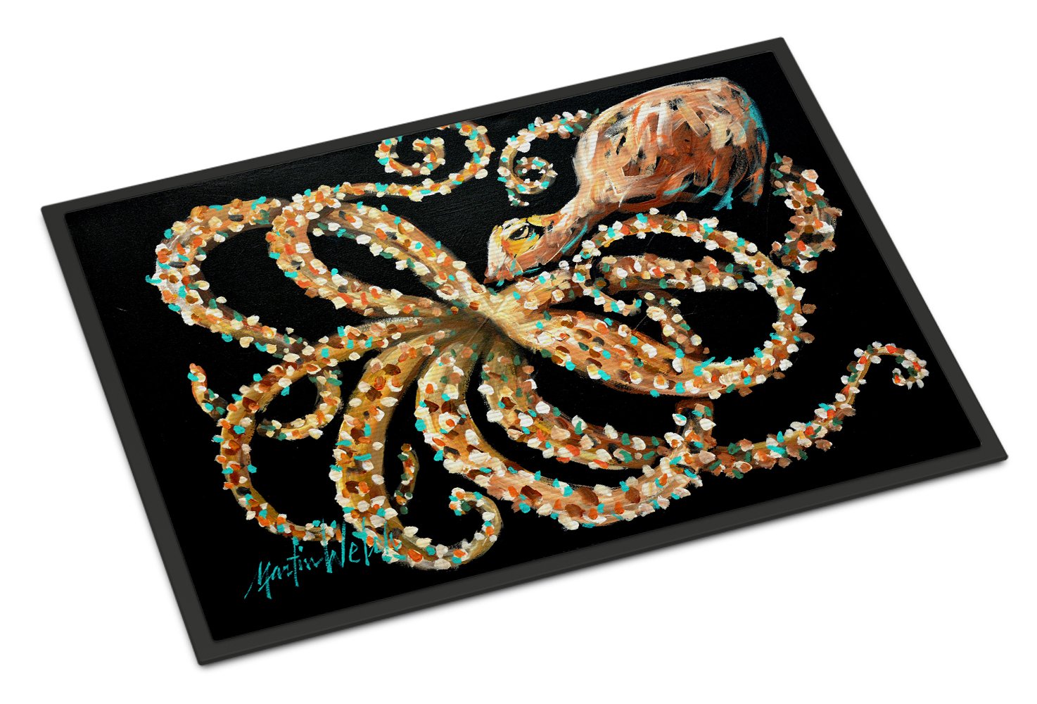 Eye On You Octopus Indoor or Outdoor Mat 24x36 MW1275JMAT by Caroline's Treasures